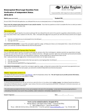 Fillable Online Emancipated Minor Legal Guardian Form Fax Email Print