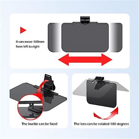 Sun Visor For Car Rotatable Polarized Car Sun Visor Extender Anti Glare