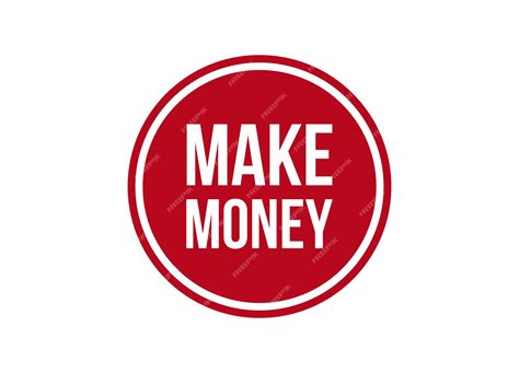 Premium Vector Make Money Red Vector Banner Illustration Isolated On