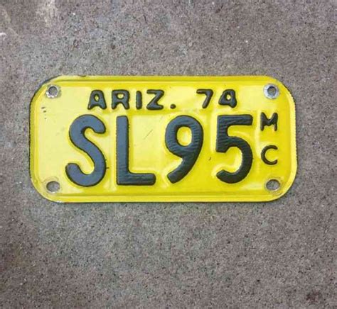 Vintage Arizona License Plate Pair Tag Original