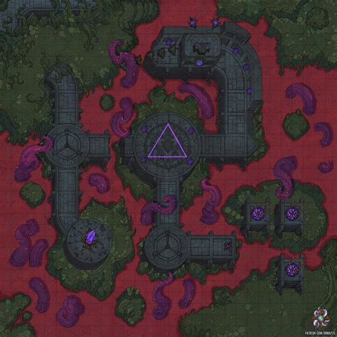 Cemetery Battle Map 30x30 R Battlemaps