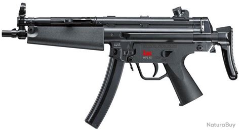 HECKLER KOCH MP5 A5 EBB NOIR CAL 6 MM ÉLECTRIC FULL AUTO Fusils