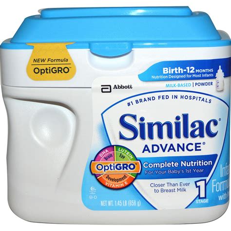 Similac Advance Infant Formula With Iron Stage 1 145 Lb 658 G