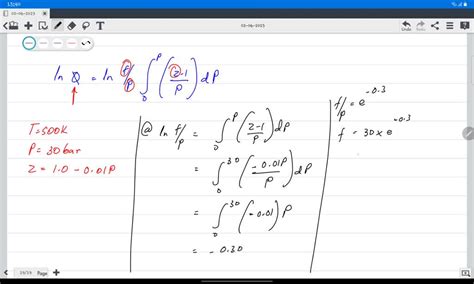 Calculate The Fugacity Of A Pure Gas At K And Bar Suppose A