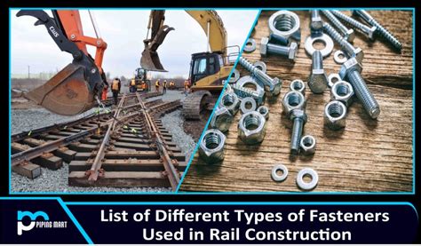 List Of Different Types Of Fasteners Used In Rail Construction