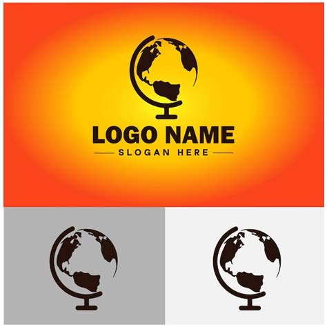 Premium Vector Globe Icon Logo Earth Planet Vector Art Graphics For