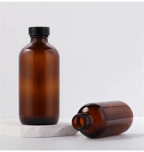 Custom Amber Glass Bottle Skincare Packaging Empty Ml Ml Ml