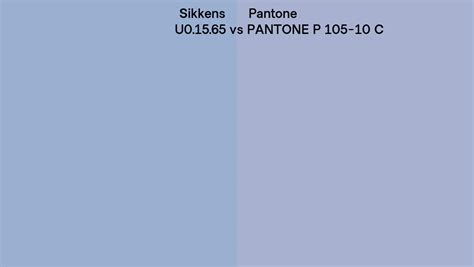 Sikkens U Vs Pantone P C Side By Side Comparison