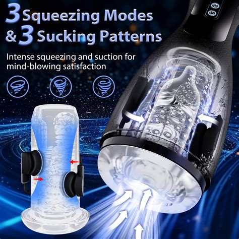 Automatic Male Masturbator Kerero Male Sex Toy With 3 Squeezing Modes 3 Suctions And 10