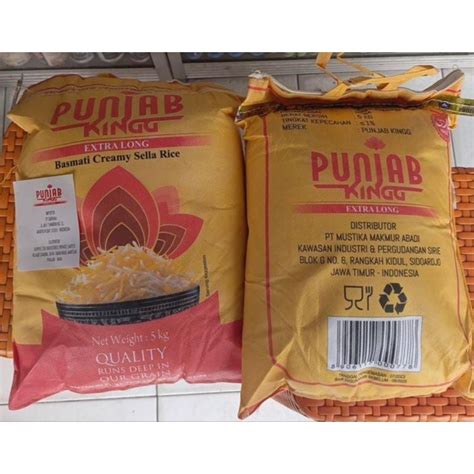 Jual Beras Punjab Kingg Kg Basmati Rice India Kg Punjab Shopee