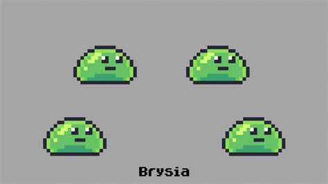 Pixel Slime [18x12px] by Brysia