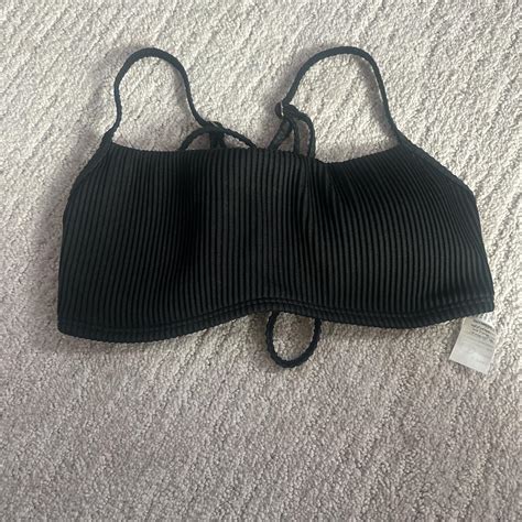 Hollister Co Women S Black Bikini And Tankini Tops Depop