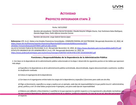 A6 Eq1 DAP Proyecto Integrador Etapa 2 ACTIVIDAD PROYECTO