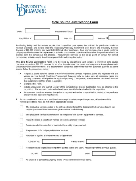 Sole Source Justification Fact Sheet COPS OFFICE Doc Template PdfFiller