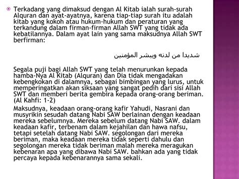 Tafsir Surat Al Bayyinah PPT