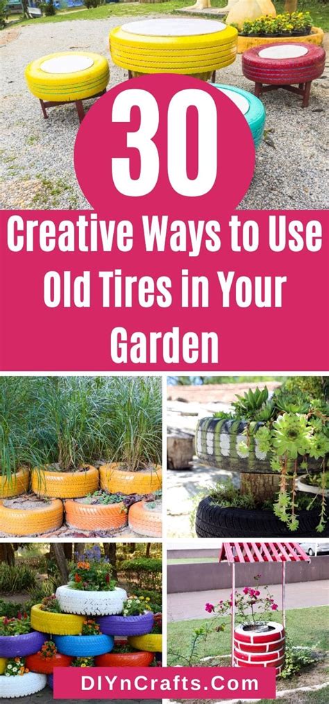 Creative Ways To Use Old Tires In Your Garden Diy Crafts