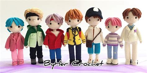 My Bts Dolls In 2021 Crochet Doll Tutorial Crochet Doll Pattern