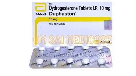 Duphaston Dydrogesterone Tablets I P 10 Mg Packaging Type Strip At Rs