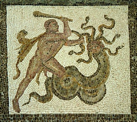 Perseus And Medusa A Mosaic Floor In The Prado Medusa S R Flickr