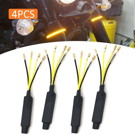 4 Stuks Universele 12V Motorfiets Led Richtingaanwijzer Weerstanden Led