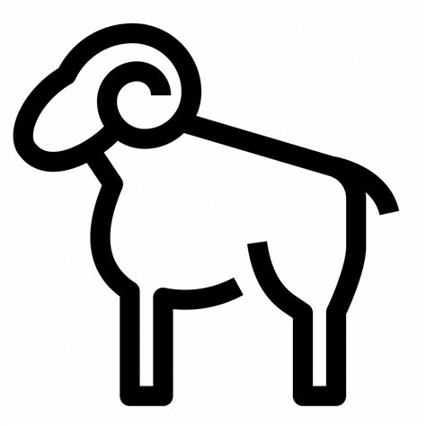 Sheep Cattle Ram Farm Animals Icon Download On Iconfinder