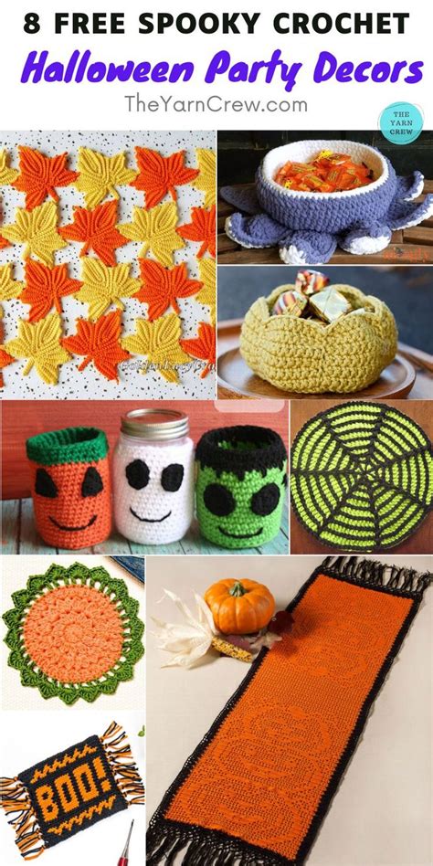 Crochet Halloween Party Decorations And Crafts