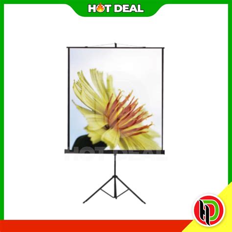 Hotdeal Rex Iron Case And Keystone Correction Tripod Projector Screen