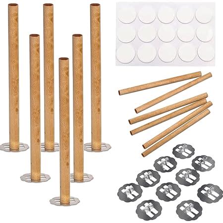 Amazon 10 Pcs Cylindrical Smokeless Wooden Candle Wicks