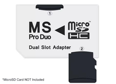 Ms Memory Stick Pro Duo To Sd Card Dual Slot Adapter