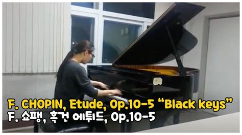 🟡흑건black Keys 에튀드etude By 쇼팽chopin Op10 5 김지혜이선미피아노 ㎊ Youtube