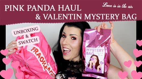 PINK PANDA HAUL VALENTIN Napi MYSTERY BAG Unboxing Swatch