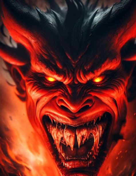 Premium Ai Image Devil Satan Demon Evil Lucifer Monster In Hell And