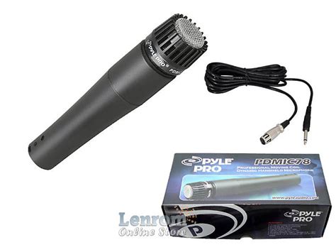 Pyle Pdmic Professional Moving Coil Dynamic Microphone W Reverb