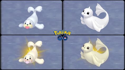 Pokemon Go Evolving Normal Shiny Seel Into Dewgong YouTube