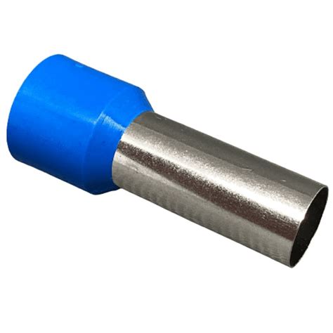 Terminal Tubular Ilh S Pr Isolado Simples Tubo Tubolar Conector