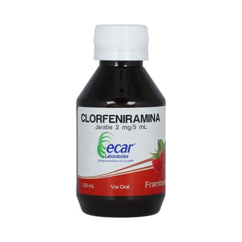 CLORFENIRAMINA 2MG 5ML JARABE X 120 ML Casa y Salud Droguerías y