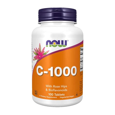 Vitamine C 1000 With Rose Hips Bioflavonoids Now Foods