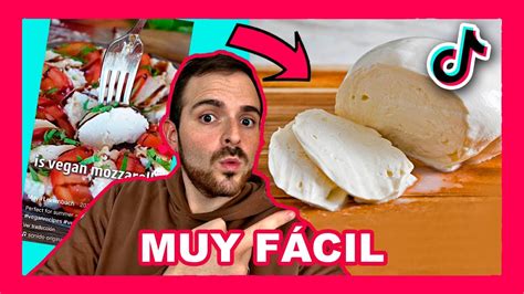 QUESO Mozzarella CASERO VEGANO Probando RECETA VIRAL De TIKTOK