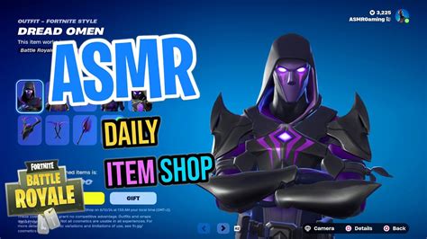 Asmr Fortnite Dread Omen Skin Returns Daily Item Shop 🎮🎧 Relaxing Whispering 😴💤 Youtube