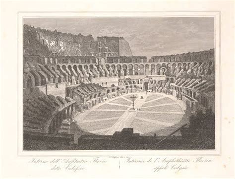 Inside The Flavian Amphitheater Called Colosseum Interno Dell