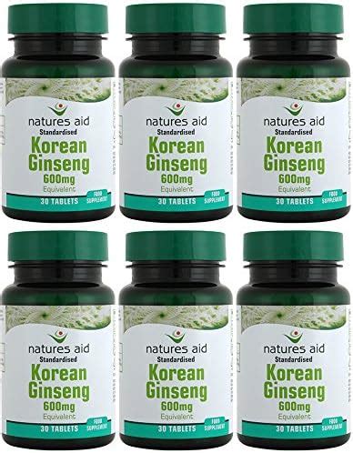 Amazon Pack Natures Aid Korean Ginseng Mg S