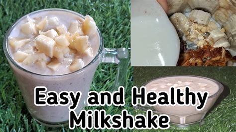 Healthy Banana Dryfruits Milkshake Healthy Shake Simple And Easy