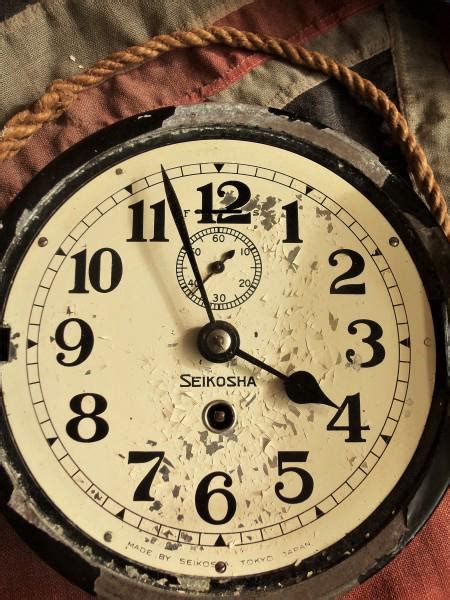 Purchase Seikosha Military Issue Naval Bulk Head Clock Wwii Era 2 Online Clocks And Barometers