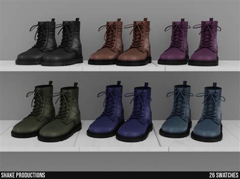 The Sims Resource 962 Leather Boots Male