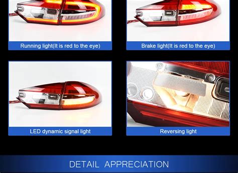 Ford Fusion Tail Lights 2013 2019 Mondeo Led Tail Lamp Light Led Drl Signal Brake Reverse Car