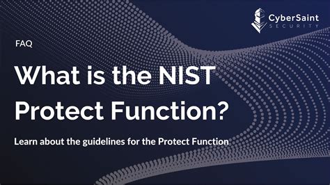 What Is The Nist Protect Function Youtube