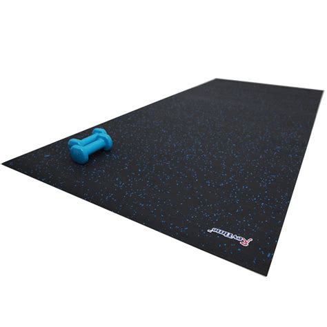 Large Rubber Equipment Mat for GYM 6’X4′, 1/4″ thick, Black – RevTime