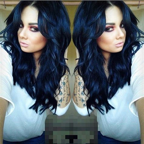 17 Best images about Dark Blue Hair on Pinterest | Goth girls, Dark ...