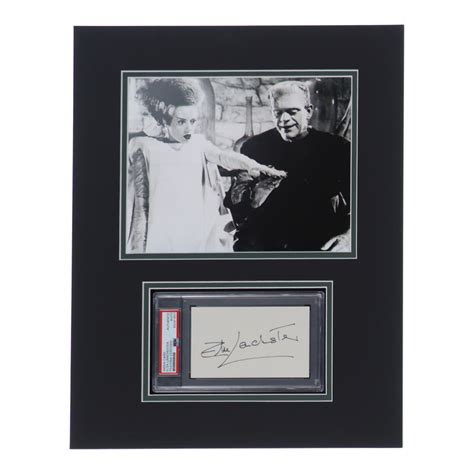 Elsa Lanchester Signed Bride Of Frankenstein 14x18 Custom Matted Cut