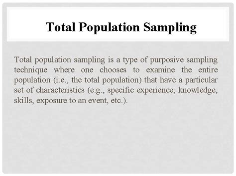 Sampling In Qualitative Research Definition Sampling Is The